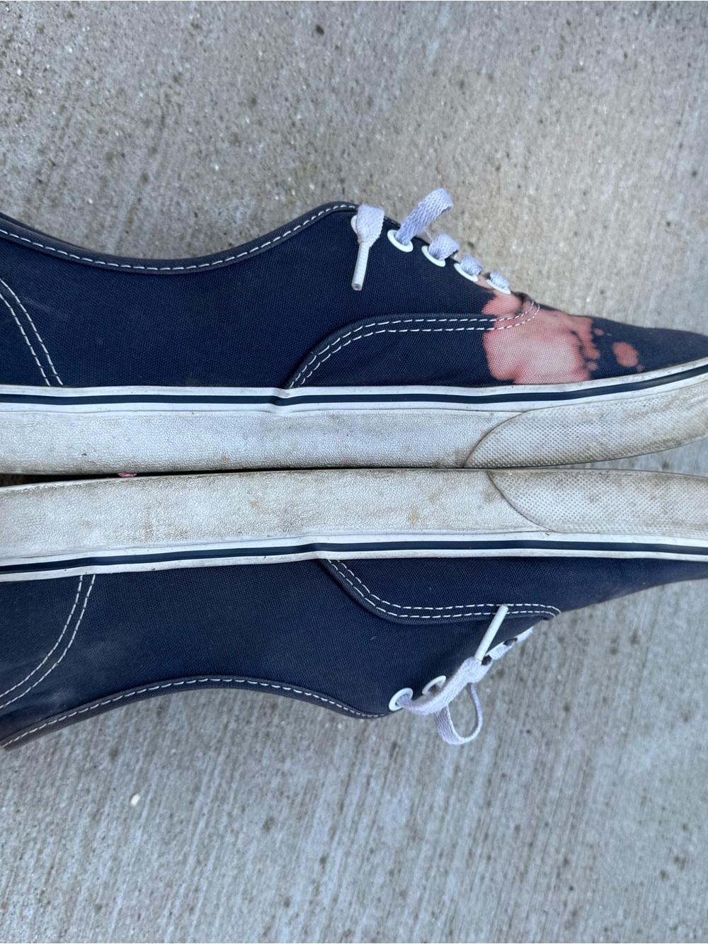 Vans Men’s 10.5 Lot Bundle 4 Pairs Authentic Slip Ons Moccasin Blue Red Brown - Picture 4 of 16